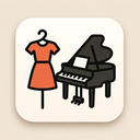 icon_fashion_piano_simplified icon preview