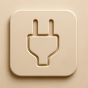 icon_fashion_plug_embossed icon preview