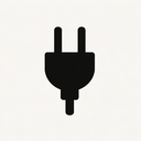 icon_fashion_plug_monochrome icon preview