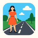 icon_fashion_road_flat_design icon preview