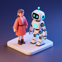 icon_fashion_robot_3d_isometric icon preview