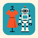 icon_fashion_robot_flat_design icon preview