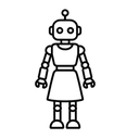 icon_fashion_robot_line_art icon preview