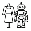 icon_fashion_robot_minimal_outline icon preview