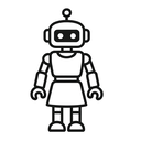 icon_fashion_robot_outline icon preview
