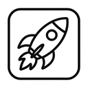 icon_fashion_rocket_minimal_outline icon preview