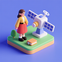 icon_fashion_satellite_3d_isometric icon preview