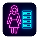 icon_fashion_server_neon icon preview