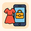 icon_fashion_smartphone_cartoon icon preview