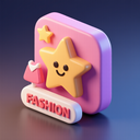 icon_fashion_star_3d_isometric icon preview