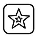 icon_fashion_star_monochrome icon preview