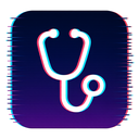 icon_fashion_stethoscope_digital_glitch icon preview