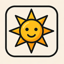 icon_fashion_sun_sharp_edges icon preview