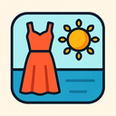icon_fashion_sun_vector icon preview