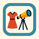 icon_fashion_telescope_flat_design icon preview