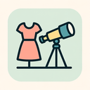 icon_fashion_telescope_flat_pastel icon preview