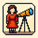 icon_fashion_telescope_pixel_art icon preview