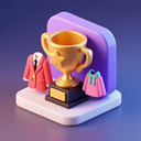icon_fashion_trophy_3d_isometric icon preview