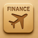 icon_finance_airplane_embossed icon preview