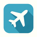 icon_finance_airplane_flat_design icon preview
