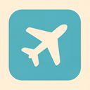 icon_finance_airplane_flat_pastel icon preview