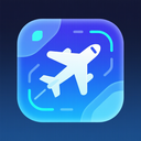 icon_finance_airplane_futuristic icon preview