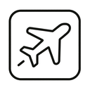 icon_finance_airplane_line_art icon preview