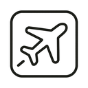 icon_finance_airplane_minimal_outline icon preview