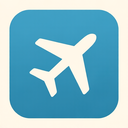 icon_finance_airplane_simplified icon preview