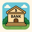 icon_finance_bank_cartoon icon preview