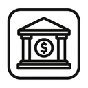 icon_finance_bank_monochrome icon preview