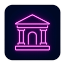 icon_finance_bank_neon icon preview