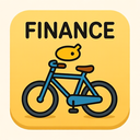icon_finance_bicycle_cartoon icon preview