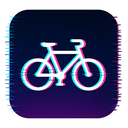 icon_finance_bicycle_digital_glitch icon preview