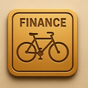 icon_finance_bicycle_embossed icon preview