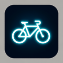 icon_finance_bicycle_glow_effect icon preview