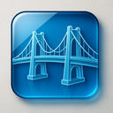 icon_finance_bridge_glassy icon preview