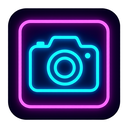 icon_finance_camera_neon icon preview