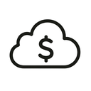 icon_finance_cloud_minimal_outline icon preview