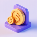 icon_finance_coin_3d_isometric icon preview