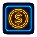 icon_finance_coin_neon icon preview