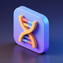 icon_finance_dna_strand_3d_isometric icon preview