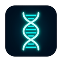 icon_finance_dna_strand_glow_effect icon preview