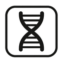 icon_finance_dna_strand_monochrome icon preview