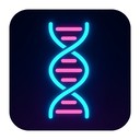 icon_finance_dna_strand_neon icon preview