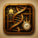 icon_finance_dna_strand_steampunk icon preview
