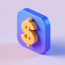 icon_finance_dollar_sign_3d_isometric icon preview
