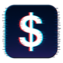 icon_finance_dollar_sign_digital_glitch icon preview