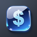 icon_finance_dollar_sign_glassy icon preview