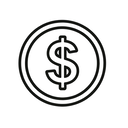 icon_finance_dollar_sign_minimal_outline icon preview